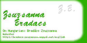 zsuzsanna bradacs business card